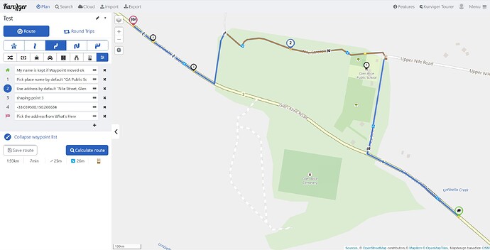 Kurviger screenshot Glen Alice