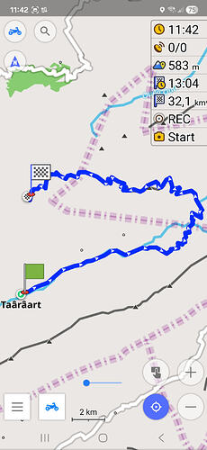 Mit OsmAnd erstellen navigieren