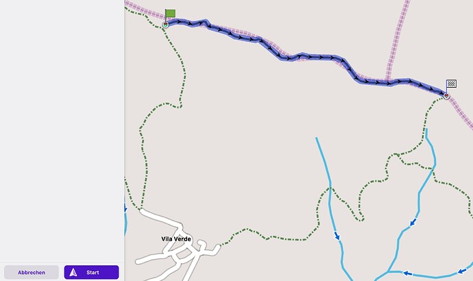 Mit OsmAnd möglich