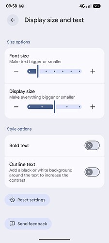 Pixel 7a settings