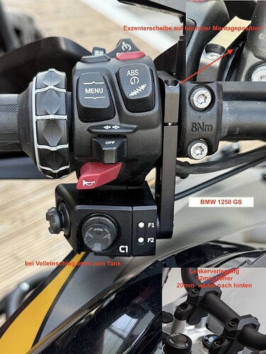 BMW 1250 GS mit C1 Controller