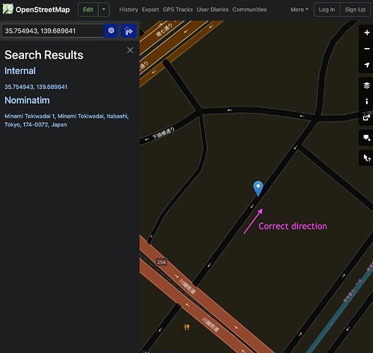 2025-04-24 OSM Incorrect Travel Direction 35.754943_139.689641