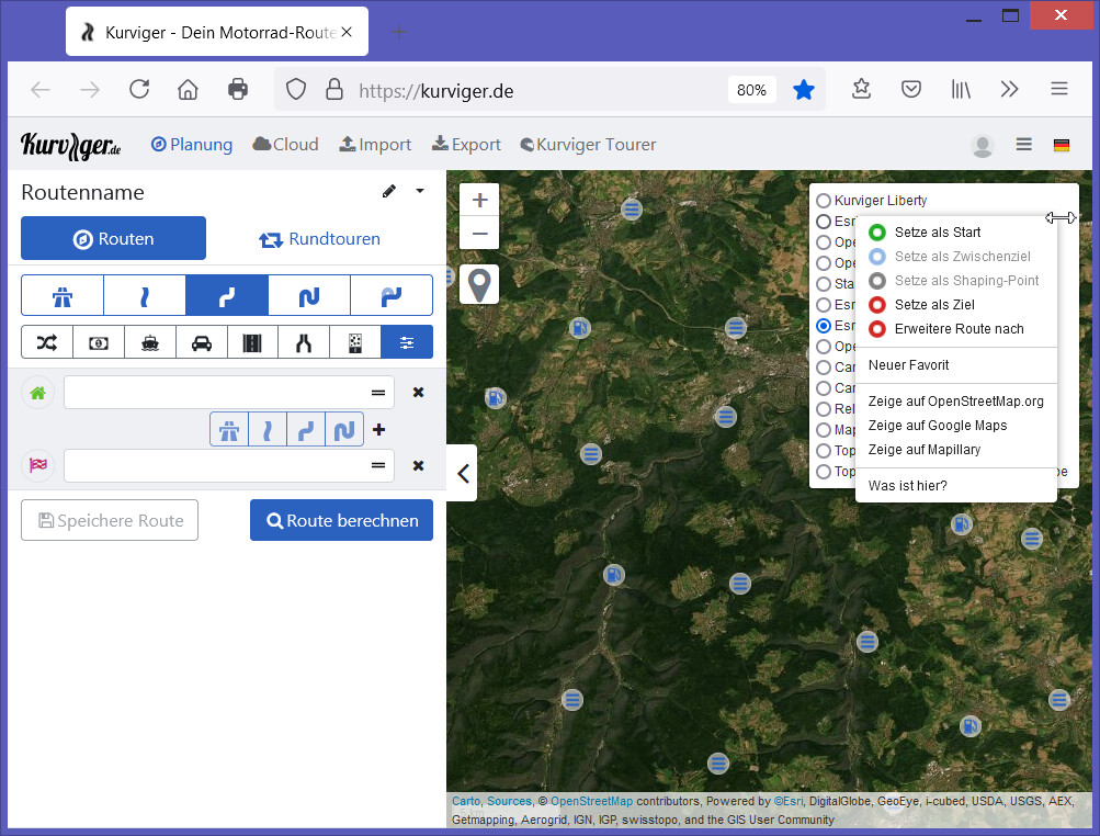 Map Animation Using Kurviger Bug in map selector - Website - Kurviger Forum